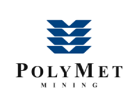Logo of Polymet Mining (POM).