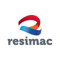 Logo of Resimac (RMC).